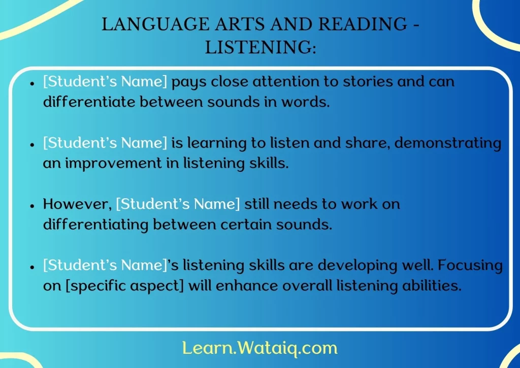 16. Language Arts and Reading - Listening