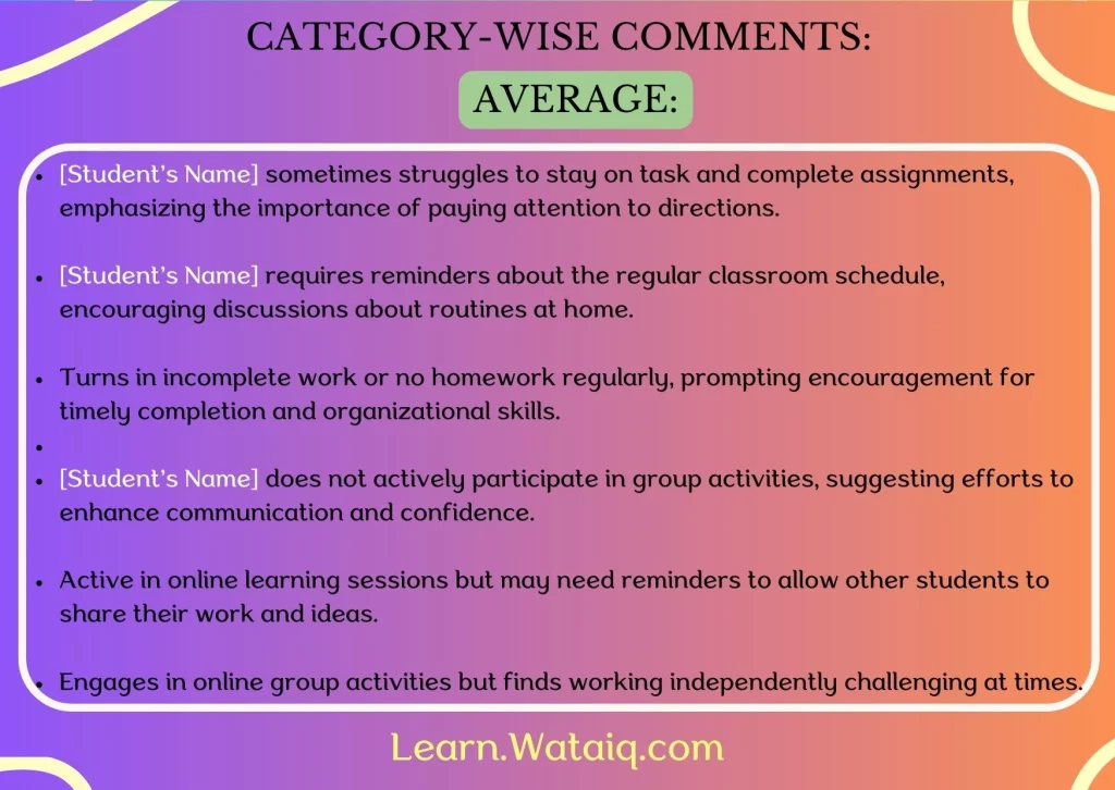 25. Category-wise Comments_Average