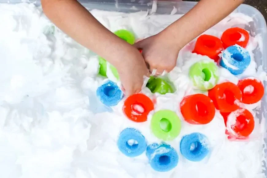 Pool Noodles and Shaving Cream