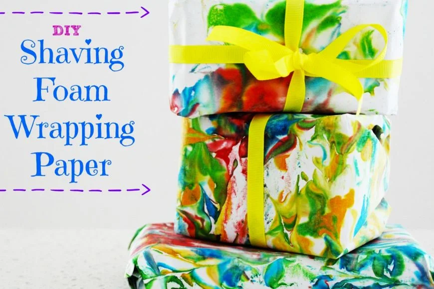 Shaving Cream Wrapping Paper